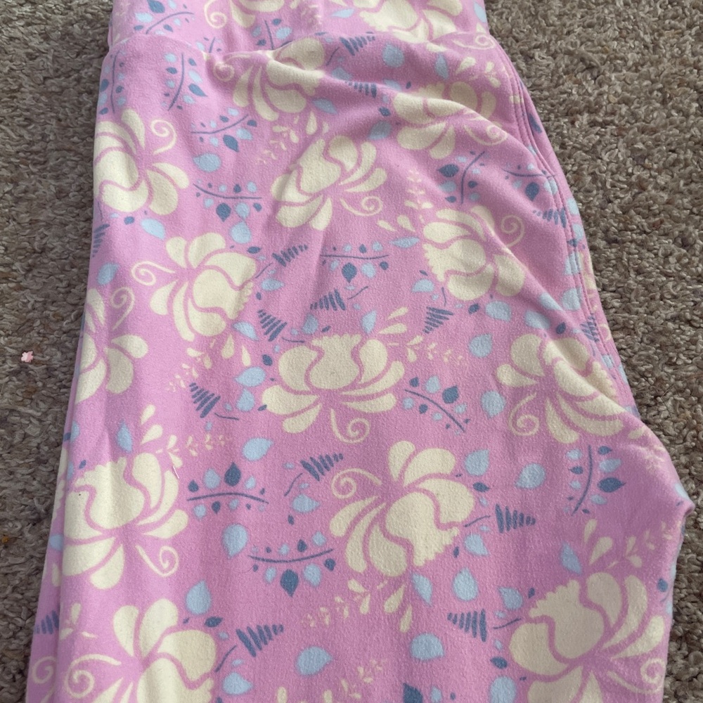 Floral Pink and Yellow Blanket